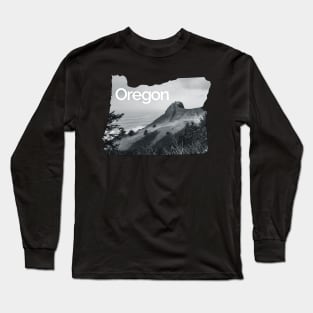 Oregon Destination Landscape Sticker - God's Thumb Long Sleeve T-Shirt